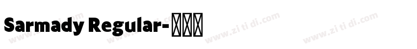 Sarmady Regular字体转换